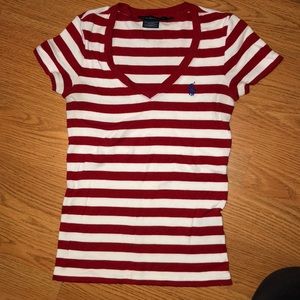 Barley Worn Size Small V- neck Polo